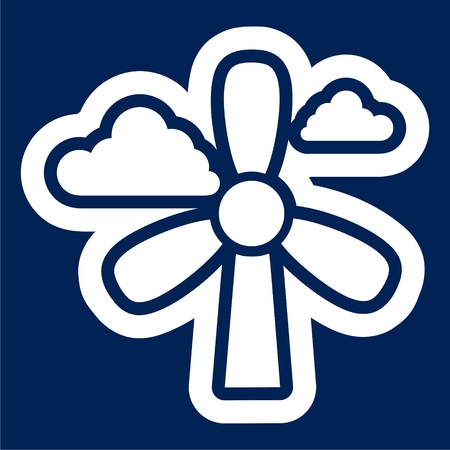 Wind turbine iconのイラスト素材