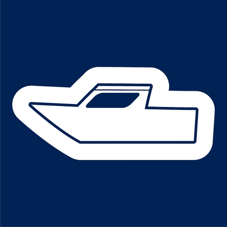 Boat Icon Flat Graphic Design - Illustrationのイラスト素材