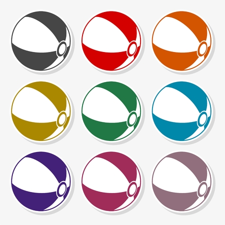 Beach ball icon - Illustrationのイラスト素材