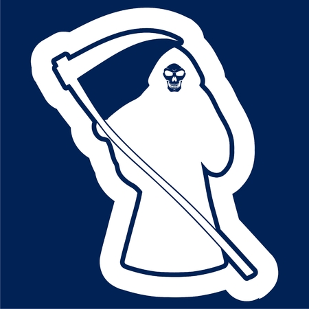 Death with scythe icon vector illustration.のイラスト素材
