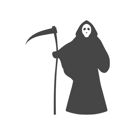 Reaper with scythe icon - vector Illustrationのイラスト素材