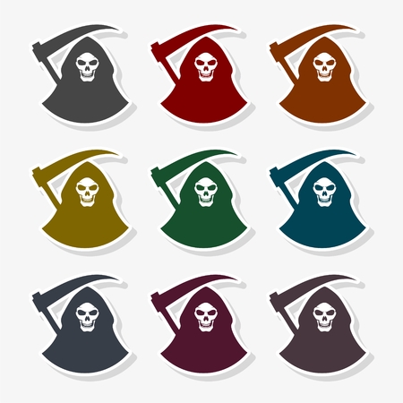 Death black icon - Illustrationのイラスト素材