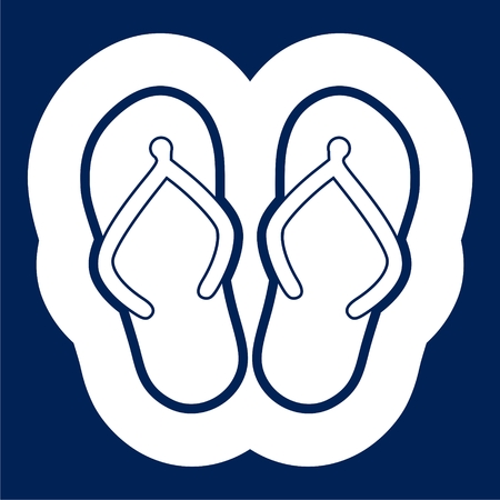 Slippers icon - Illustration.のイラスト素材