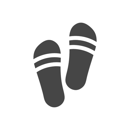 Slippers icon - Illustration.のイラスト素材