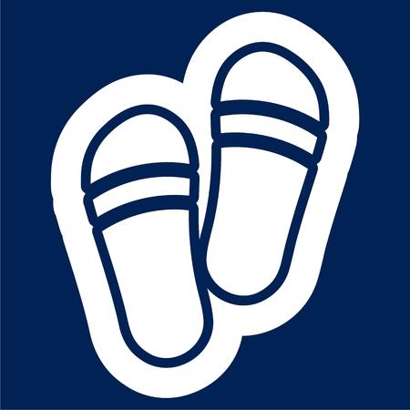 Slippers icon - Vector illustration.のイラスト素材