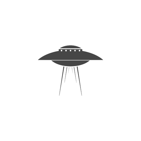 UFO Flying Saucer Vector Iconのイラスト素材
