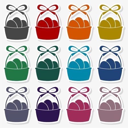 Easter basket - Illustrationのイラスト素材