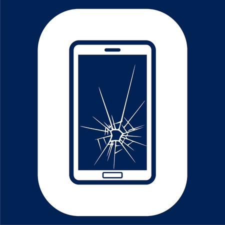 Vector broken Smart phone - Illustrationのイラスト素材