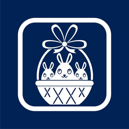 Basket with Easter egg - Illustrationのイラスト素材