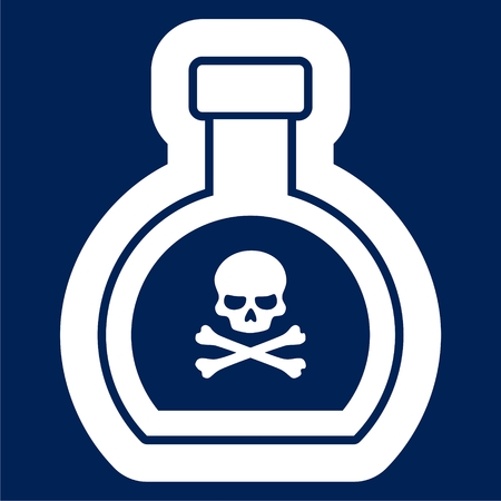Poison flask - Vector illustration.のイラスト素材