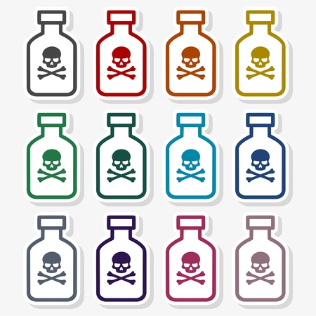 Poison flask - Illustrationのイラスト素材