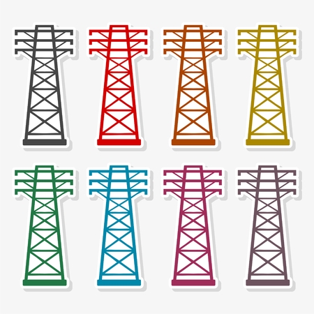 Power Line Iconのイラスト素材