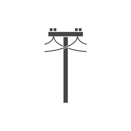 Power Line Icon - Illustrationのイラスト素材