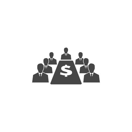 Business meeting icon flat graphic design illustration.のイラスト素材