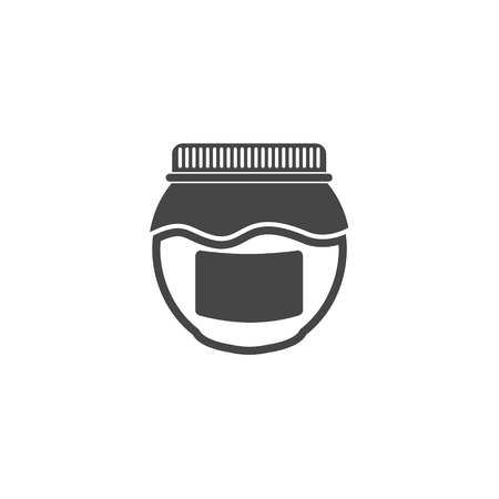 Jam jar vector icon illustration.のイラスト素材