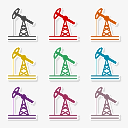 Oil pump iconのイラスト素材