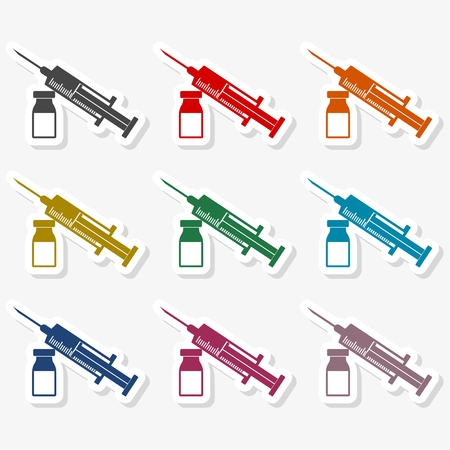 Vaccination and Health Conceptのイラスト素材