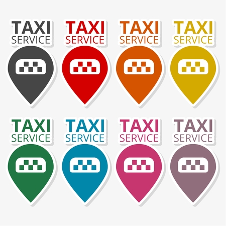 Taxi logo. Public transport symbolのイラスト素材