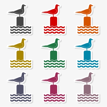 Seagull vector illustrationのイラスト素材