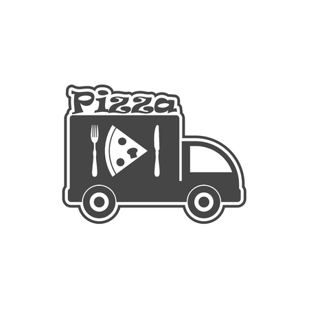 Pizza delivery iconのイラスト素材