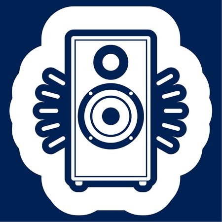 Sound speakers dynamicsのイラスト素材