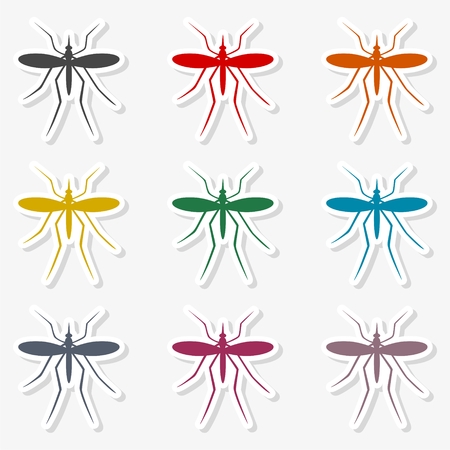 Mosquito Icon Flat Graphic Design - Illustrationのイラスト素材