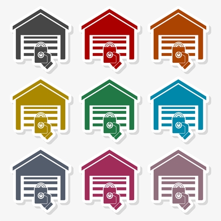 Garage remote control icon - Illustrationのイラスト素材