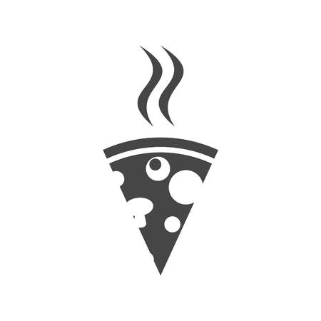 Pizza illustration icon vector design graphicのイラスト素材
