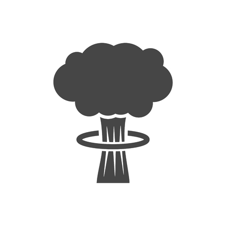 Nuclear explosion mushroom cloud - Illustrationのイラスト素材
