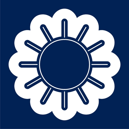 Sun Icon Flat Graphic Design - Illustrationのイラスト素材
