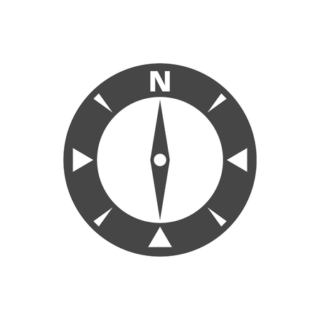Vector north direction compass iconのイラスト素材
