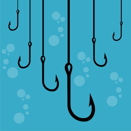 Fishing Hooks black