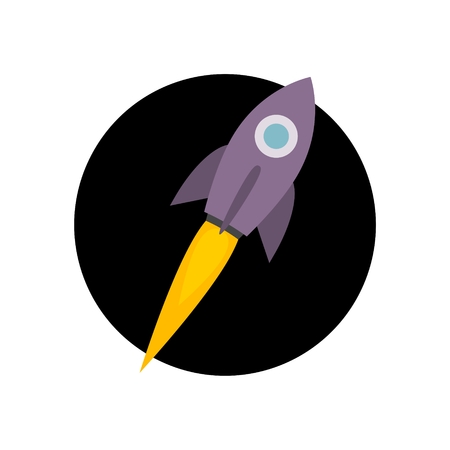 Space Shuttle Rocket Iconのイラスト素材
