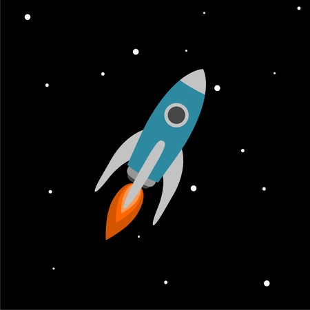 Space Shuttle Rocket Iconのイラスト素材