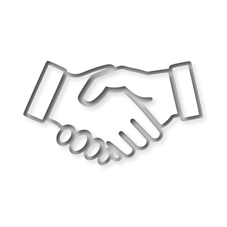 Partnership icon, Handshakeのイラスト素材