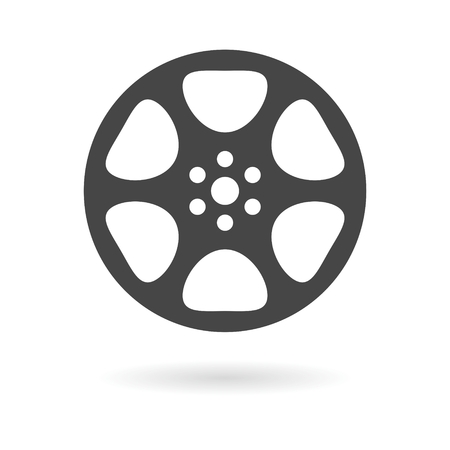 Film reel iconのイラスト素材