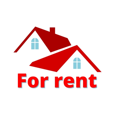 For Rent sign icon. Vector illustration.のイラスト素材