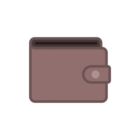 Wallet icon isolated on a white backgroundのイラスト素材