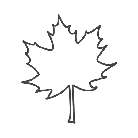 Vector Maple Leaf Iconのイラスト素材