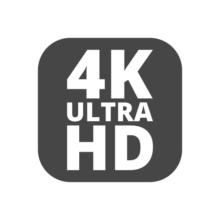 Ultra HD 4K iconのイラスト素材