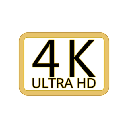 Ultra HD 4K iconのイラスト素材