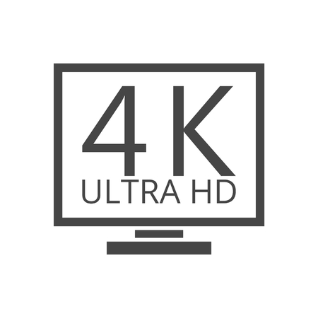 Ultra HD 4K iconのイラスト素材