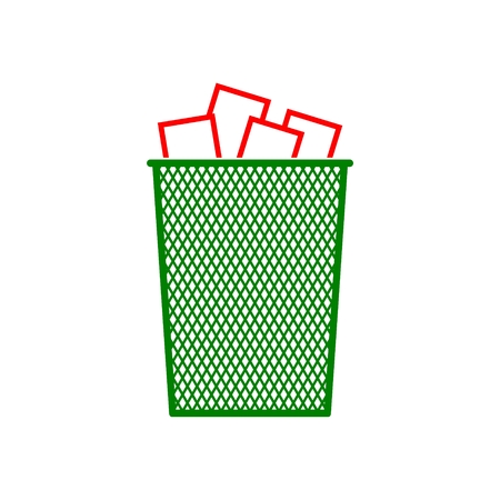 Vector Recycle Bin Trash and Garbage iconのイラスト素材
