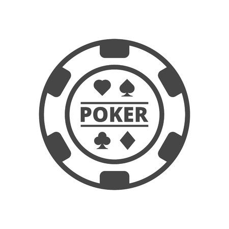Casino chip icon, Poker iconのイラスト素材