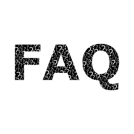 Frequently Asked Questions, FAQ iconのイラスト素材