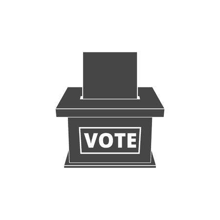 Voting concept, Vote concept icon, Flat style illustration of election dayのイラスト素材