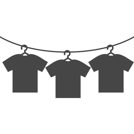 T-shirt vector icon, Vector Blank Tshirt Icon Symbolのイラスト素材