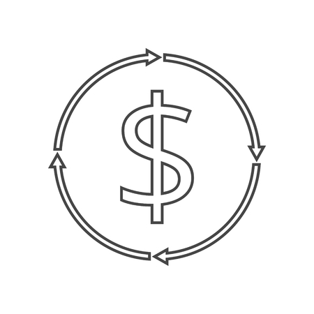 Money convert iconのイラスト素材