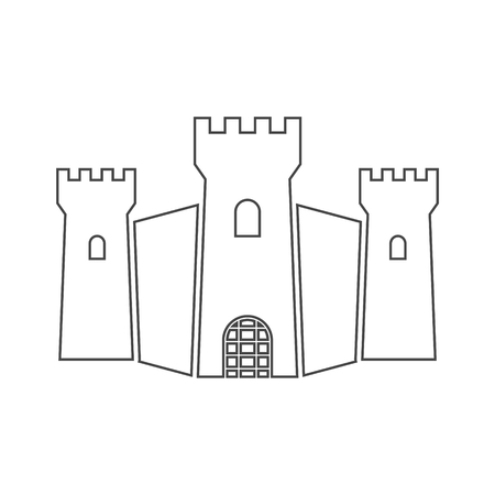 Castle Silhouette - Illustration, Castle iconのイラスト素材