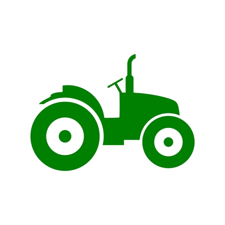 Tractor green Iconのイラスト素材